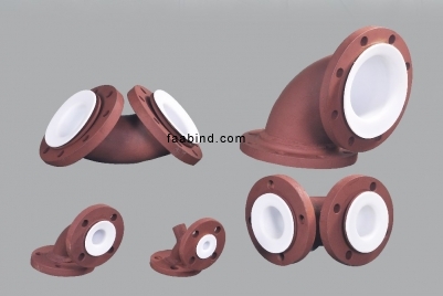 PTFE LINED ELBOW MATERIAL: A 234 WPB IN CS / SS